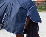 QHP Regendeken Turnout Luxe 300 gr Navy