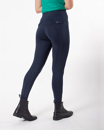 QHP Damesrijbroek pull-on Phylicia been grip Navy