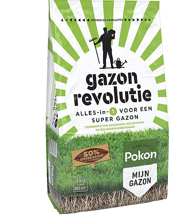 Pokon Gazon Revolutie 4kg voor 80m2