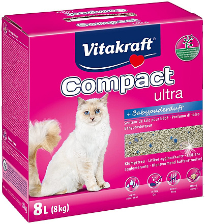 Vitakraft kattenbakvulling Compact Ultra Plus 8 kg