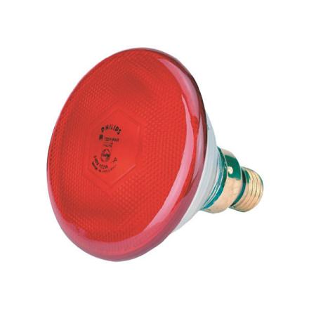 Warmtelamp Philips 100w. rood