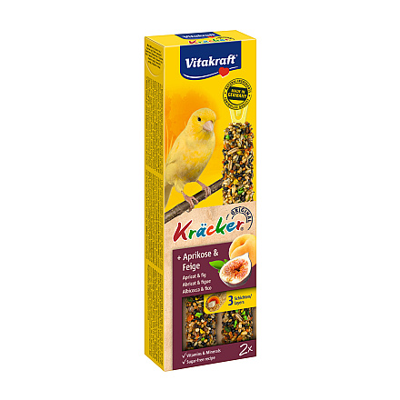 Vitakraft Kräcker Original kanarie - abrikoos en vijg 2 st