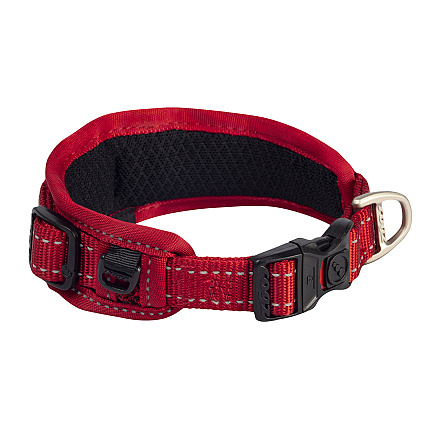 Rogz Halsband Utility Gevoerd Rood