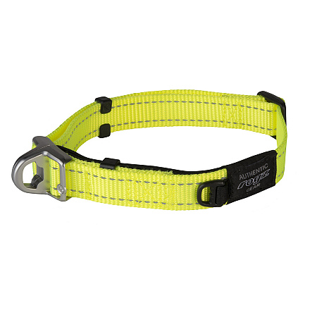 Rogz Halsband Utility Safety Geel